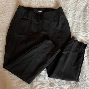 Express black HIGH WAISTED LUXE COMFORT CURVY SKINNY COLUMNIST ANKLE PANT